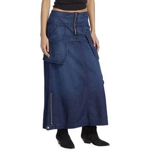EB Denim Modular Denim Cargo Skirt Size Large